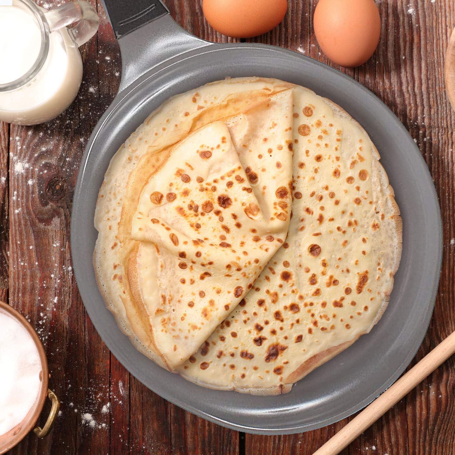 image:imageCrepe pan Neoflam Ceramic Nonstick pan 10 inch Bakelite Handle Tawa pan Griddle Pancake Maker Skillet Omelette Tortilla Roti Naan Dosa Lightweight PFOA free RedBerry Blue