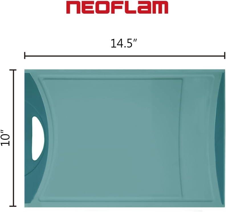image:imageNeoflam Flutto Poly Cutting Board Purple Durable Plastic KnifeScratch Resistant Large Handle Kitchen Essential 115 x 8 x 04 inchesBlue