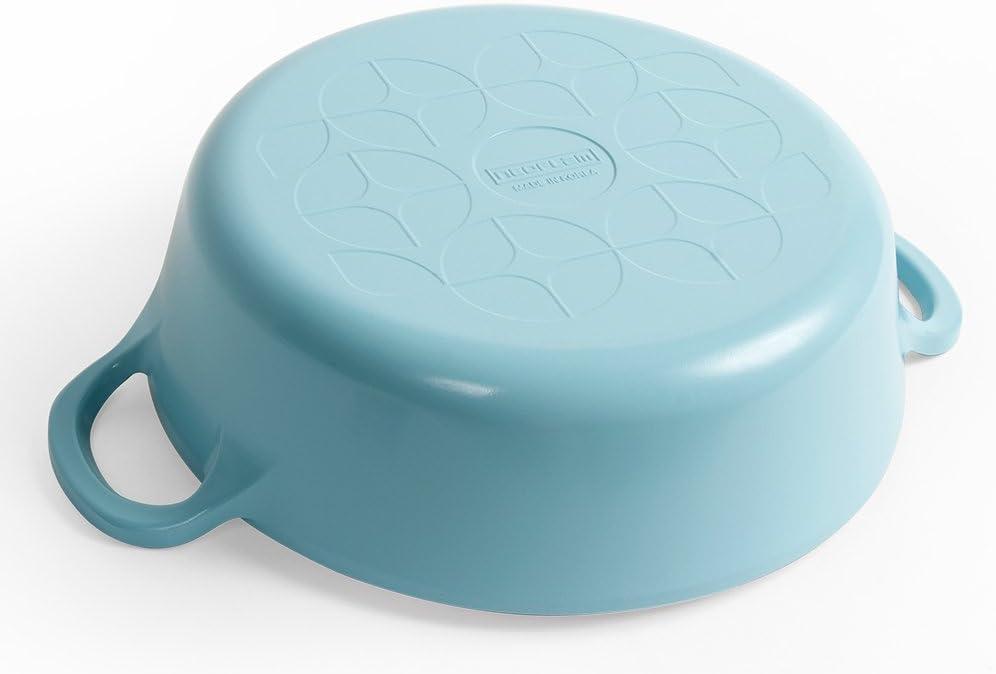 image:imageNeoflam Retro 20QT Low Stock Pot with Lid 87 22cm Nonstick Ceramic Coated Casserole Pot for Soup Pasta Stew Dishwasher Safe Elegant Pink Cookware for Everyday Use Made in KoreaMint Blue