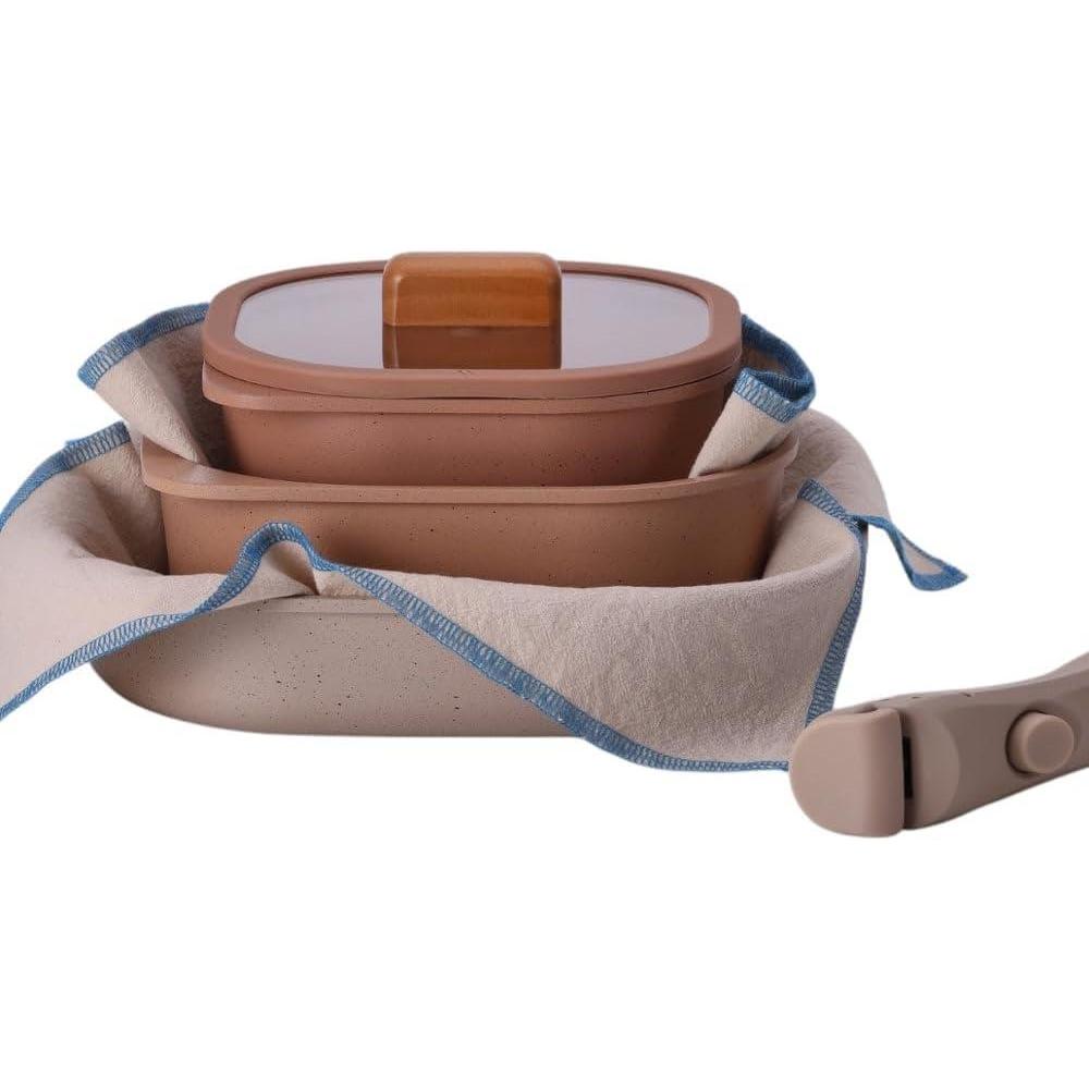 image:imageFIKA Objet Comfort 7Piece Kitchen Nonstick Healthy Cooking Cookware Set with Lid Detachable Handle Induction Compatible AllinOne Kitcheware Easy to Store Great Gift Made in Korea IVORYTerracotta