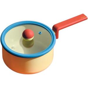 Danish Kitchen Nonstick Forged 7″ Saucepot with Lid, Healthy Cooking Ceramic Coating Boiling Pot for Stovetops and Induction, Made in Korea (2.1qt / 18cm)