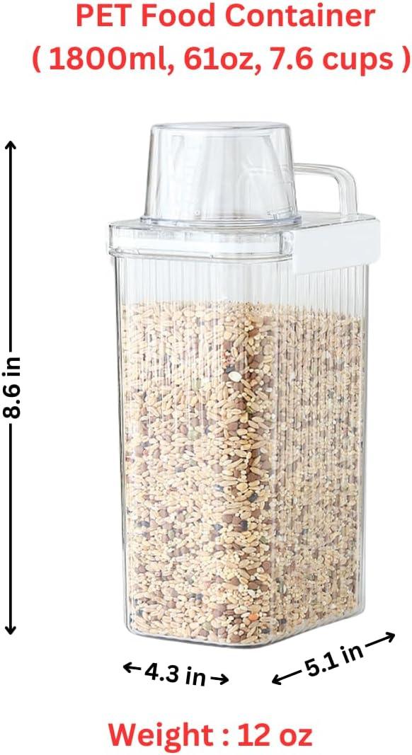 image:image3 Set Airtight Kitchen Essential Dry Food Container with Lid Nestable Pantry Refrigerator Freezer Cabinet Organization for Cereal Rice Grain 15623744 oz61 oz