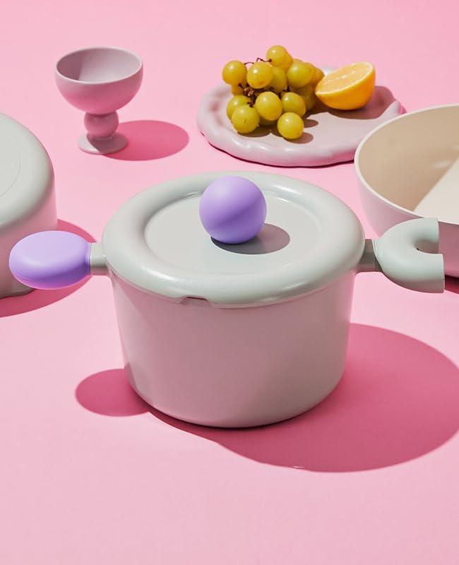 image:imageNeoflam Better Finger Cookware Set All in One 8Piece NonStick Ceramic Coated Pots and PansAll in One 8Piece