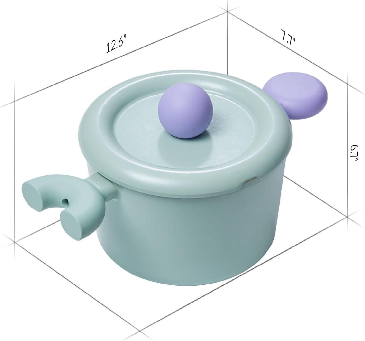 image:imageNeoflam Better Finger Cookware Set All in One 8Piece NonStick Ceramic Coated Pots and PansMint 3Piece