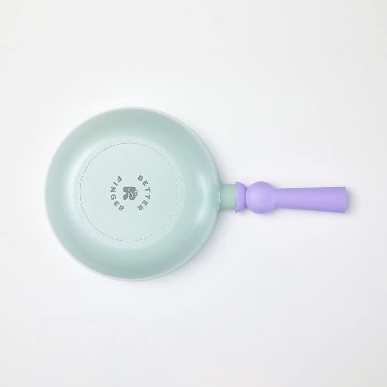 image:imageNeoflam Better Finger Kitchen Non Stick 9 Inch Stir Frying Wok Pan with Handle Healthy Cooking Nonstick Ceramic Coating Skillet Induction Compatible Cookware Made in Korea 22cm Wok Pan22cm Wok Pan