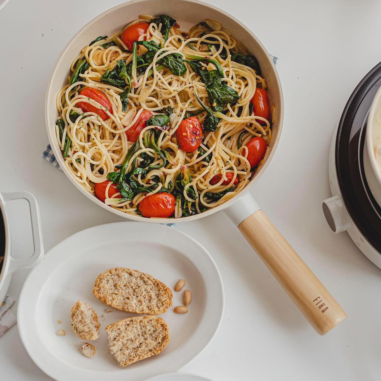 image:imageNeoflam FIKA 10inch 26cm Ivory IH Wok Impact Induction HeatingIvory
