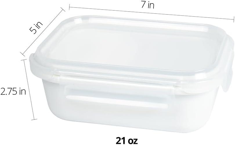 image:imageNeoflam Opal Glass 21oz Rectangular Food Storage Transparent Lid