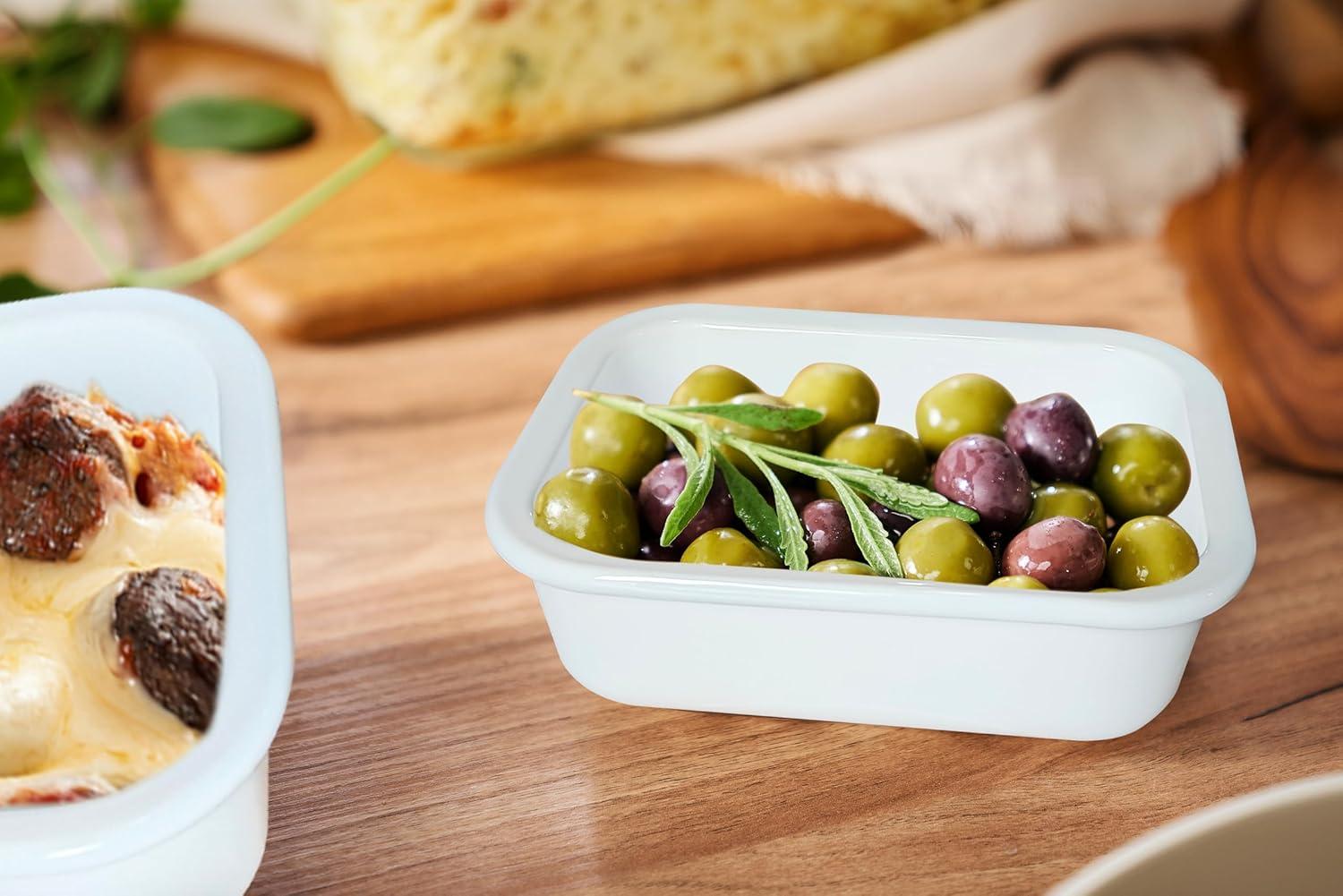 image:imageNeoflam Opal Glass 21oz Rectangular Food Storage Transparent Lid