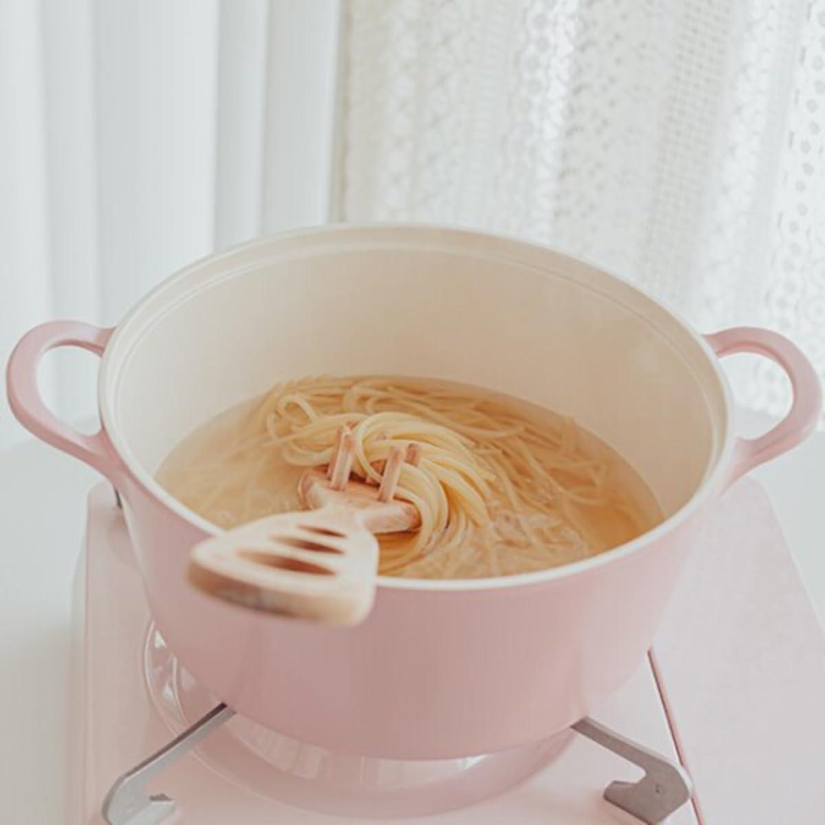 image:imageNeoflam Retro 3QT Stockpot with Lid 87 22cm Nonstick Ceramic Coated Casserole Saute Pot Dutch Oven with Silicone Handle Holder Dishwasher Safe Elegant Kitchen Cookware Made in KoreaPink