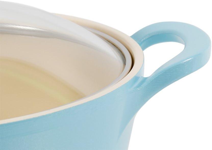 image:imageNeoflam Retro 3QT Stockpot with Lid 87 22cm Nonstick Ceramic Coated Casserole Saute Pot Dutch Oven with Silicone Handle Holder Dishwasher Safe Elegant Kitchen Cookware Made in KoreaMint Blue