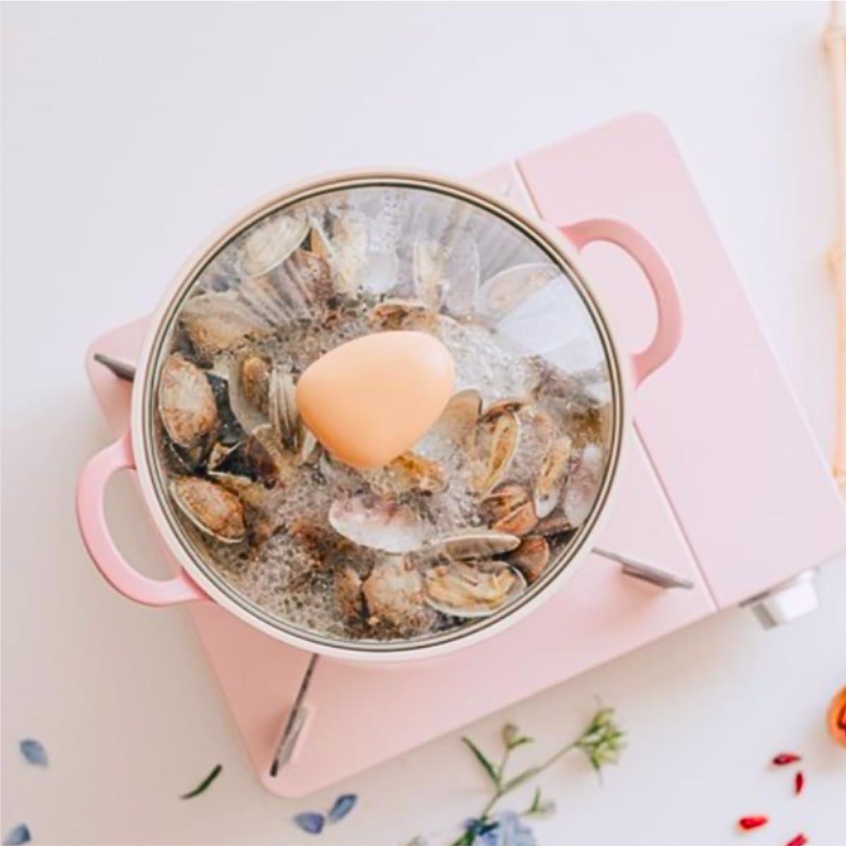 image:imageNeoflam Retro Pink 6Piece Cookware Set with Glass Lid Nonstick Casserole Pot Saucepan amp Dutch Oven for Healthy Cooking Simmering Stewing Kitchen Decor Made in Korea
