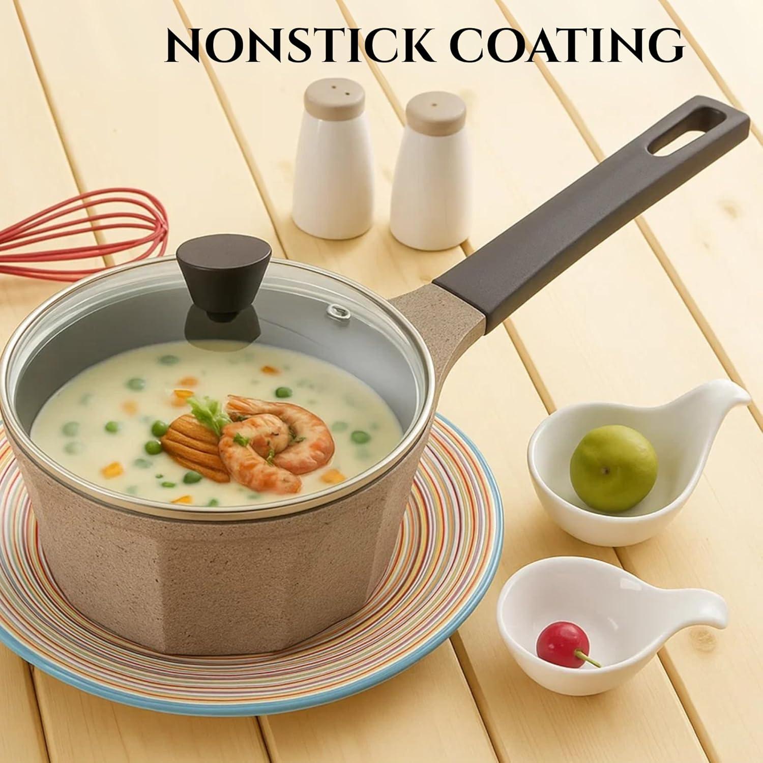 image:imageNeoflam Venn 2QT Saucepan with Lid 7 Ceramic Coated Sauce Pot for Milk Melting Boiling and Warming Healthy Cooking Cookware with StayCool Handle Dishwasher Safe Made in Korea