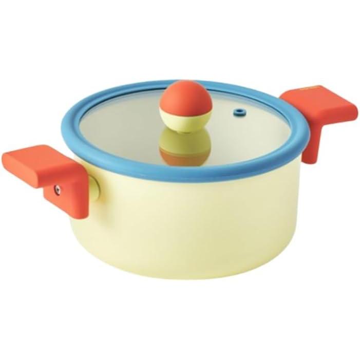 image:imageDanish Kitchen Nonstick Forged 8 Stock Pot with Lid Healthy Cooking Non Stick Ceramic Coating Multi Casserole Induction Compatible Cookware for Stew Soup Noodle Made in Korea 27qt 20cm
