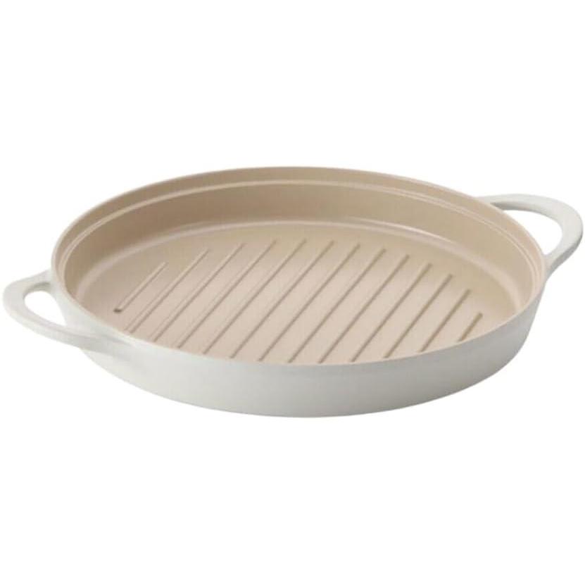 image:imageFIKA Kitchen Nonstick 10Inch BBQ Grill Pan Griddle with Handle Healthy Cooking Frying Barbeque Skillet Induction Compatible Cookware Oven Safe Made in Korea 10 Round10 Round