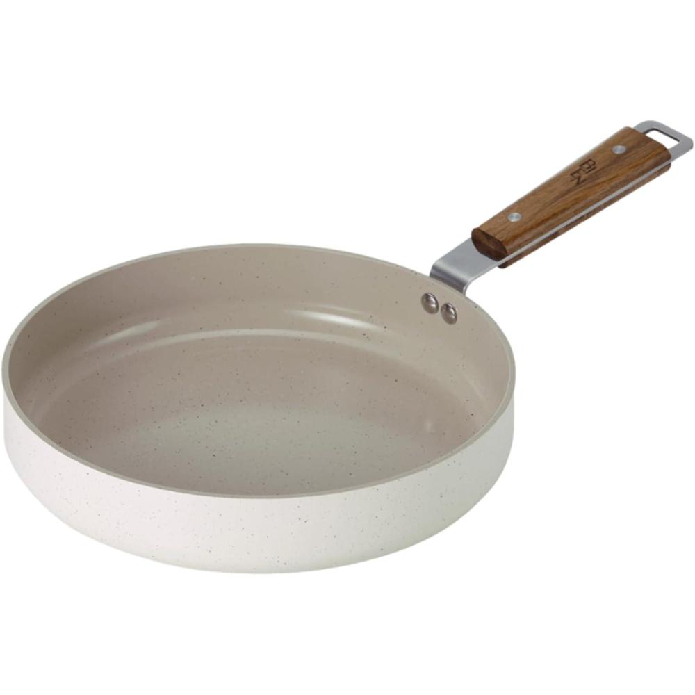 image:imageNeoflam Bien 95 Nonstick Ceramic Frying Pan with Wooden Handle Induction Skillet for Healthy Cooking Stir Fry amp Omelet Egg Pan Kitchen Essential Cookware Made in Korea 24cm