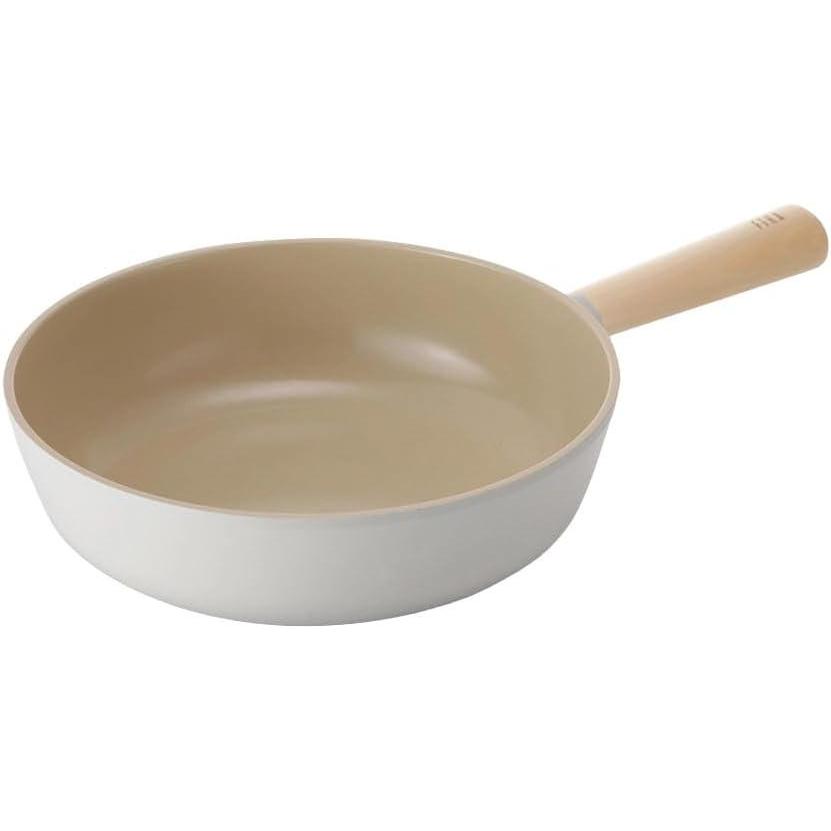 image:imageNeoflam FIKA 10inch 26cm Ivory IH Wok Impact Induction HeatingIvory