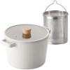 image:imageNeoflam FIKA Cookware Set  49QT Deep Stock Pot 87  22cm with Stainless Steel insert