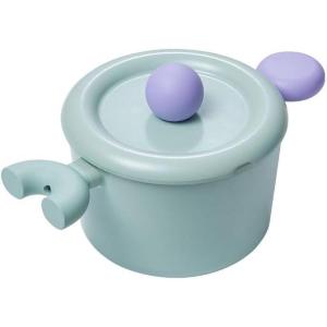 Better Finger Kitchen Essential 7 Inch Stockpot with Lid, Healthy Cooking Nonstick Ceramic Coating Casserole, Soup Pot Induction Compatible Cookware, Made in Korea (2.2qt)