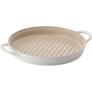 FIKA Kitchen Nonstick 10-Inch BBQ Grill Pan, Griddle with Handle, Healthy Cooking Frying Barbeque Skillet, Induction Compatible Cookware, Oven Safe, Made in Korea (10″ Round)(10″ Round)