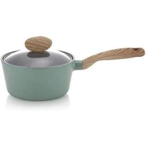 Kitchen Essential 1.9QT Saucepan with Lid, Healthy Cooking Die-Cast Sauce Pot with Bakelite Handle, Induction Compatible Cookware, Made in Korea (18cm, 7″)(7″ Sauce Pot)