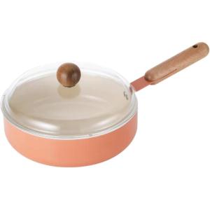 Neoflam Atelier 9.5-Inch Nonstick Stir Frying Pan with Wood Handle, Healthy Cooking Non Stick Ceramic Coating Skillet, Induction Compatible Cookware, Made in Korea(9.5 Wok)