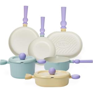 Neoflam Better Finger Cookware Set – All in One, 8-Piece Non-Stick Ceramic Coated Pots and Pans(All in One 8-Piece)