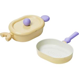 Neoflam Better Finger Cookware Set – All in One, 8-Piece Non-Stick Ceramic Coated Pots and Pans(Signature Yellow 3-Piece)