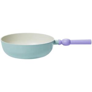 Neoflam Better Finger Kitchen Non Stick 9 Inch Stir Frying Wok Pan with Handle, Healthy Cooking Nonstick Ceramic Coating Skillet, Induction Compatible Cookware, Made in Korea (22cm Wok Pan)(22cm Wok Pan)
