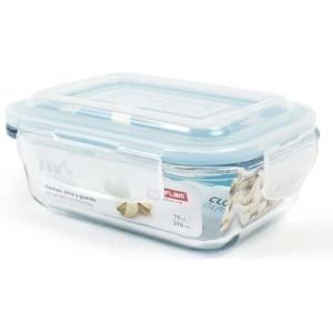 Neoflam CLOC Glass Food Storage Container w/ Airtight Lid, Clear, 51 oz(Rectangular)