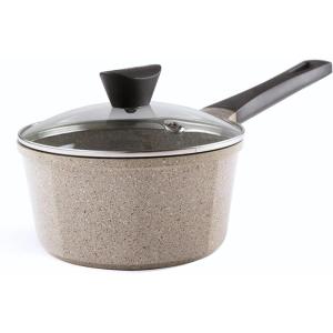 Neoflam Venn 2QT Saucepan with Lid – 7″ Ceramic Coated Sauce Pot for Milk, Melting, Boiling, and Warming, Healthy Cooking Cookware with Stay-Cool Handle, Dishwasher Safe, Made in Korea
