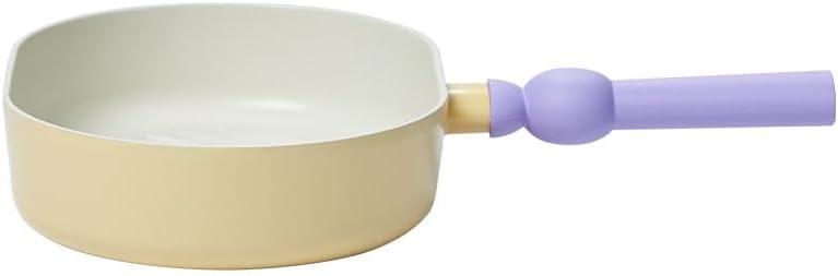 image:imageNeoflam Better Finger Macaroon Color Cast Aluminum Oval Grillpan 10 inch Yellow Induction IH No Lid