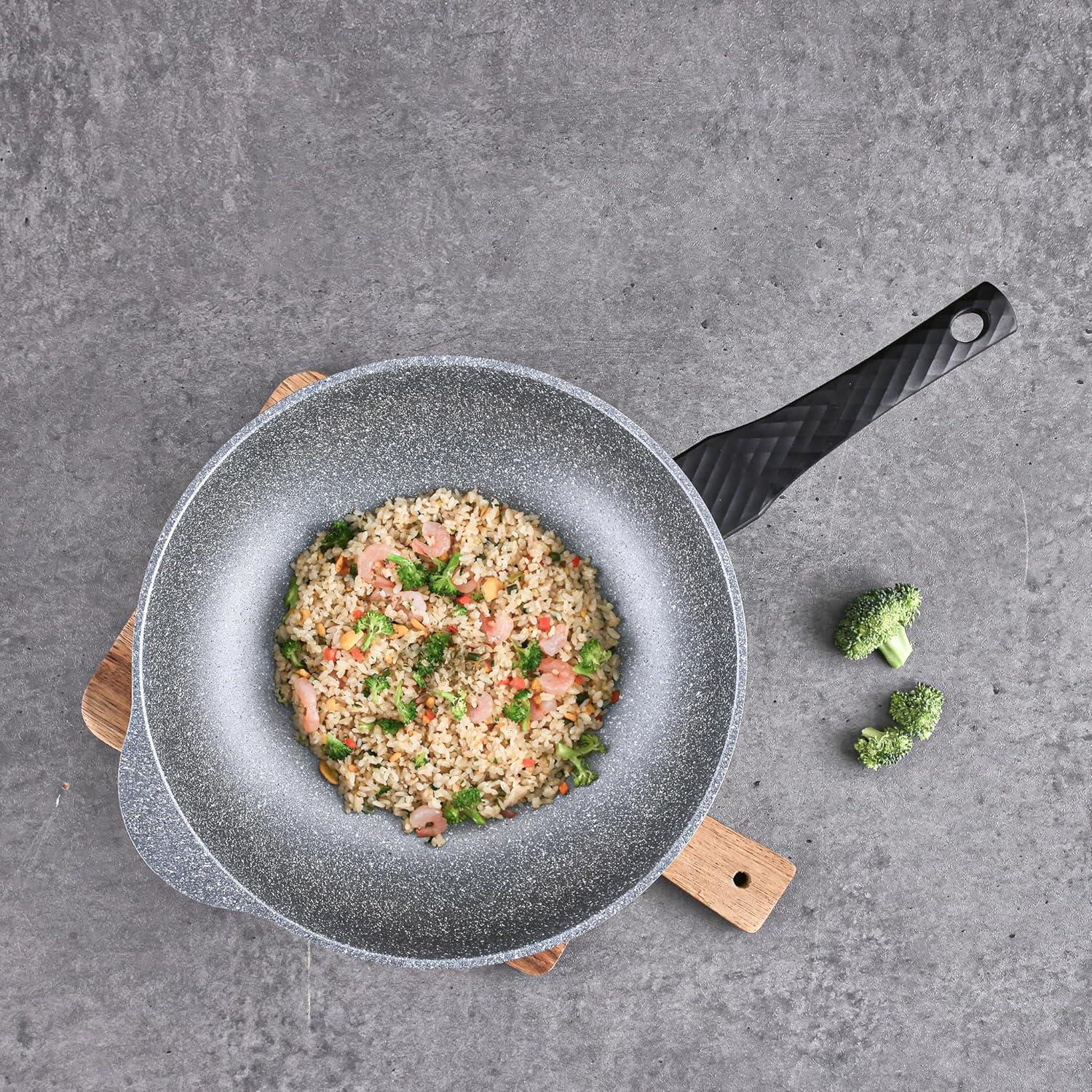 image:imageNeoflam Cast Aluminum Nonstick Wok Lightweight amp Durable Stir Fry Pan Healthy Non Stick Coating Easy to Clean Dishwasher Safe PFOA PFAS Free StayCool Handle Made in Korea 12 30cm125