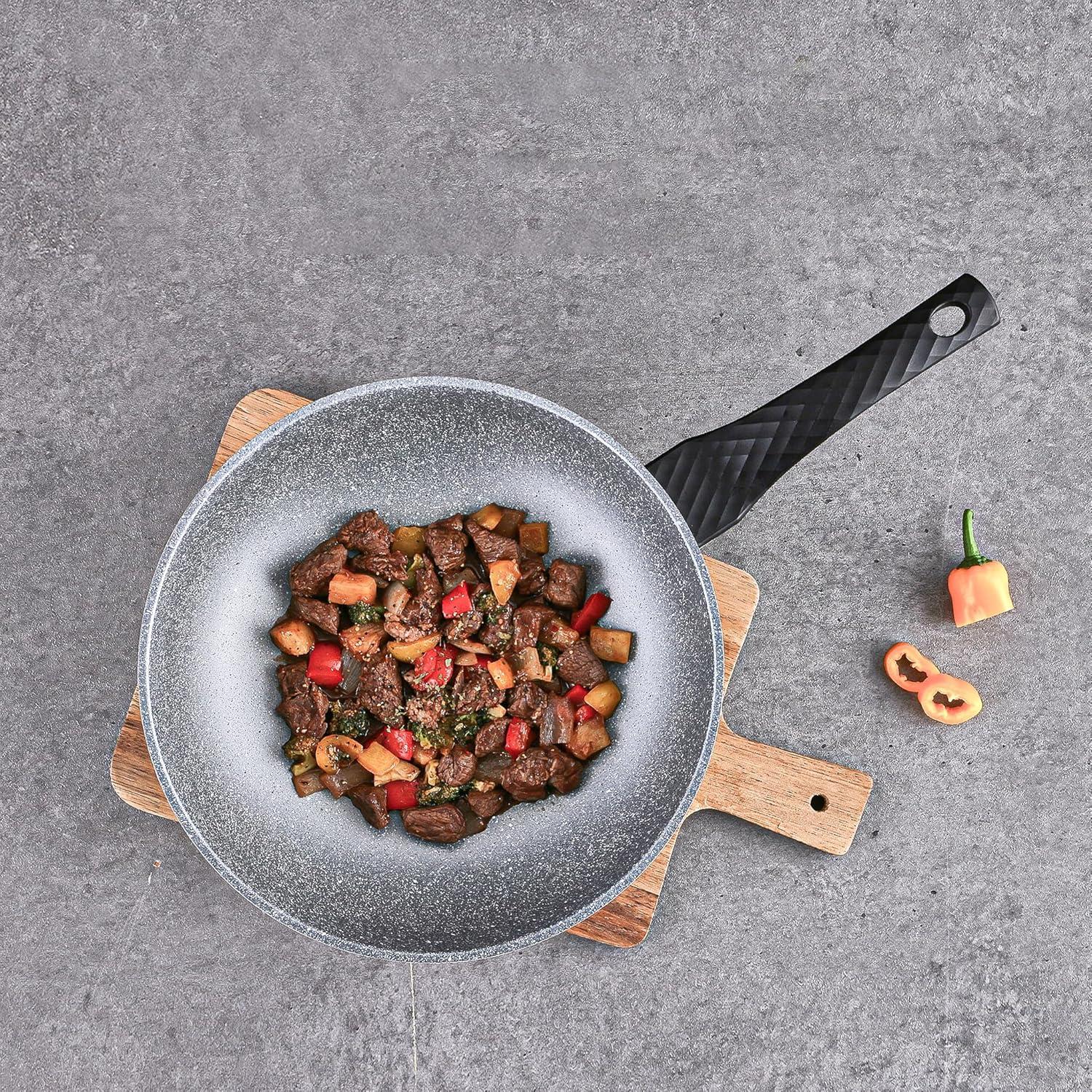 image:imageNeoflam Cast Aluminum Nonstick Wok Lightweight amp Durable Stir Fry Pan Healthy Non Stick Coating Easy to Clean Dishwasher Safe PFOA PFAS Free StayCool Handle Made in Korea 12 30cm12