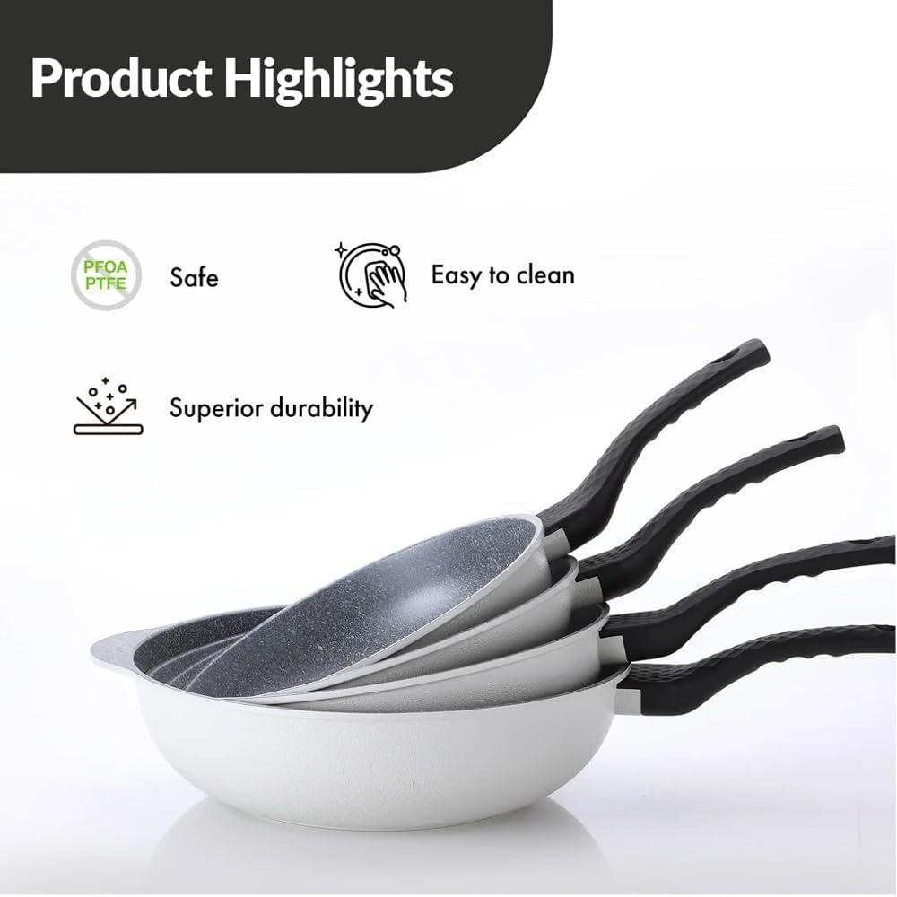image:imageNeoflam Cast Aluminum Nonstick Wok Lightweight amp Durable Stir Fry Pan Healthy Non Stick Coating Easy to Clean Dishwasher Safe PFOA PFAS Free StayCool Handle Made in Korea 12 30cm12