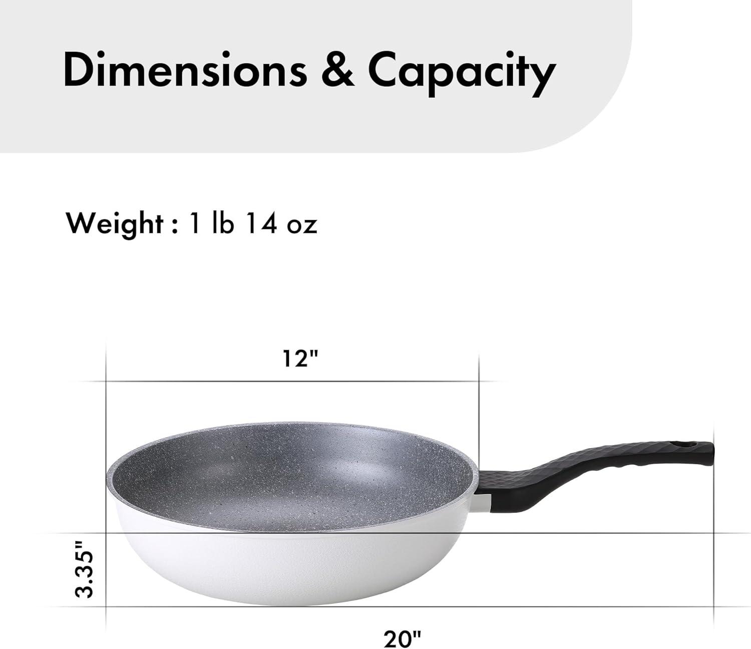image:imageNeoflam Cast Aluminum Nonstick Wok Lightweight amp Durable Stir Fry Pan Healthy Non Stick Coating Easy to Clean Dishwasher Safe PFOA PFAS Free StayCool Handle Made in Korea 12 30cm12