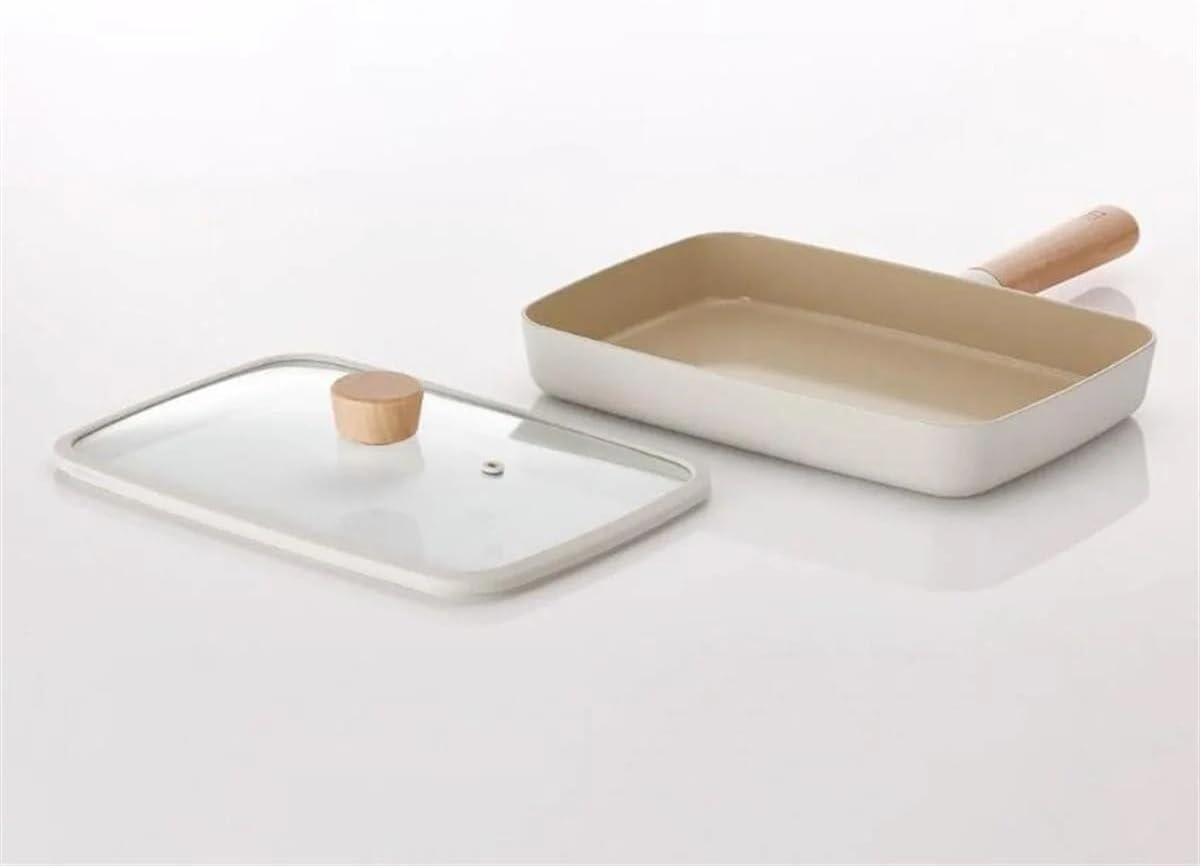 image:imageNeoflam FIKA 11inch 28cm Ivory IH Frypan Impact Inductiion HeatingRectangular