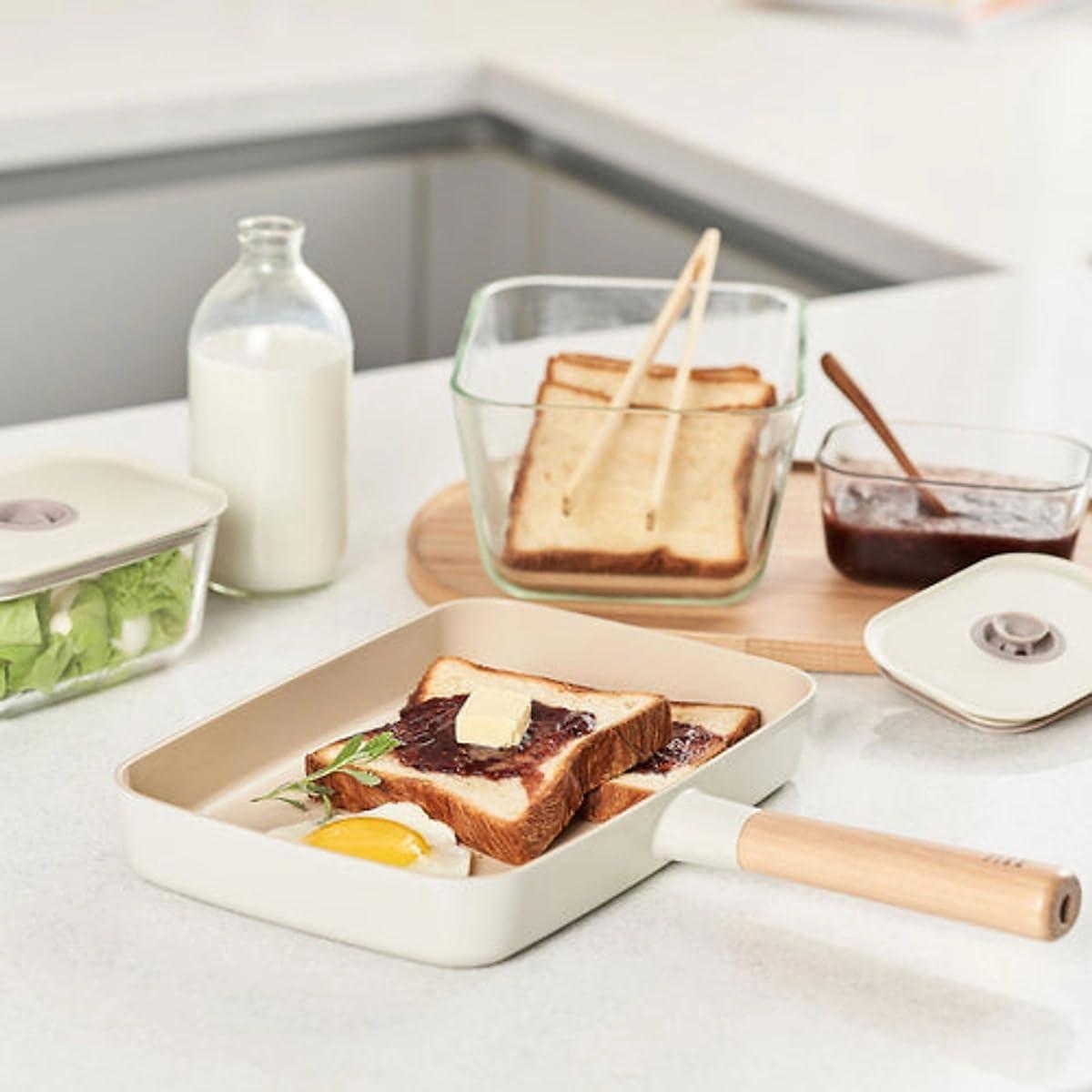image:imageNeoflam FIKA 11inch 28cm Ivory IH Frypan Impact Inductiion HeatingRectangular