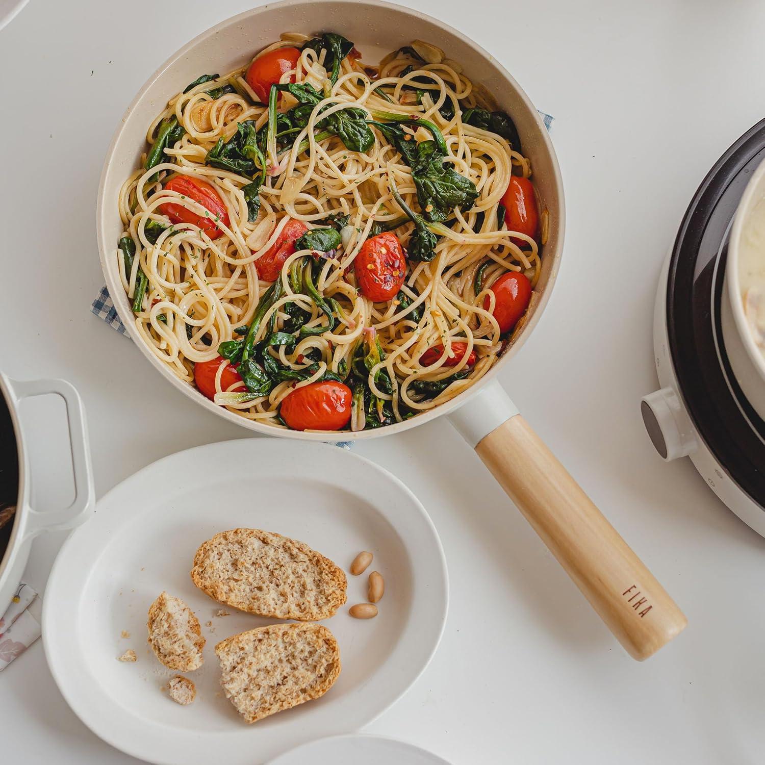 image:imageNeoflam FIKA 11inch 28cm Ivory IH Frypan Impact Inductiion HeatingRound