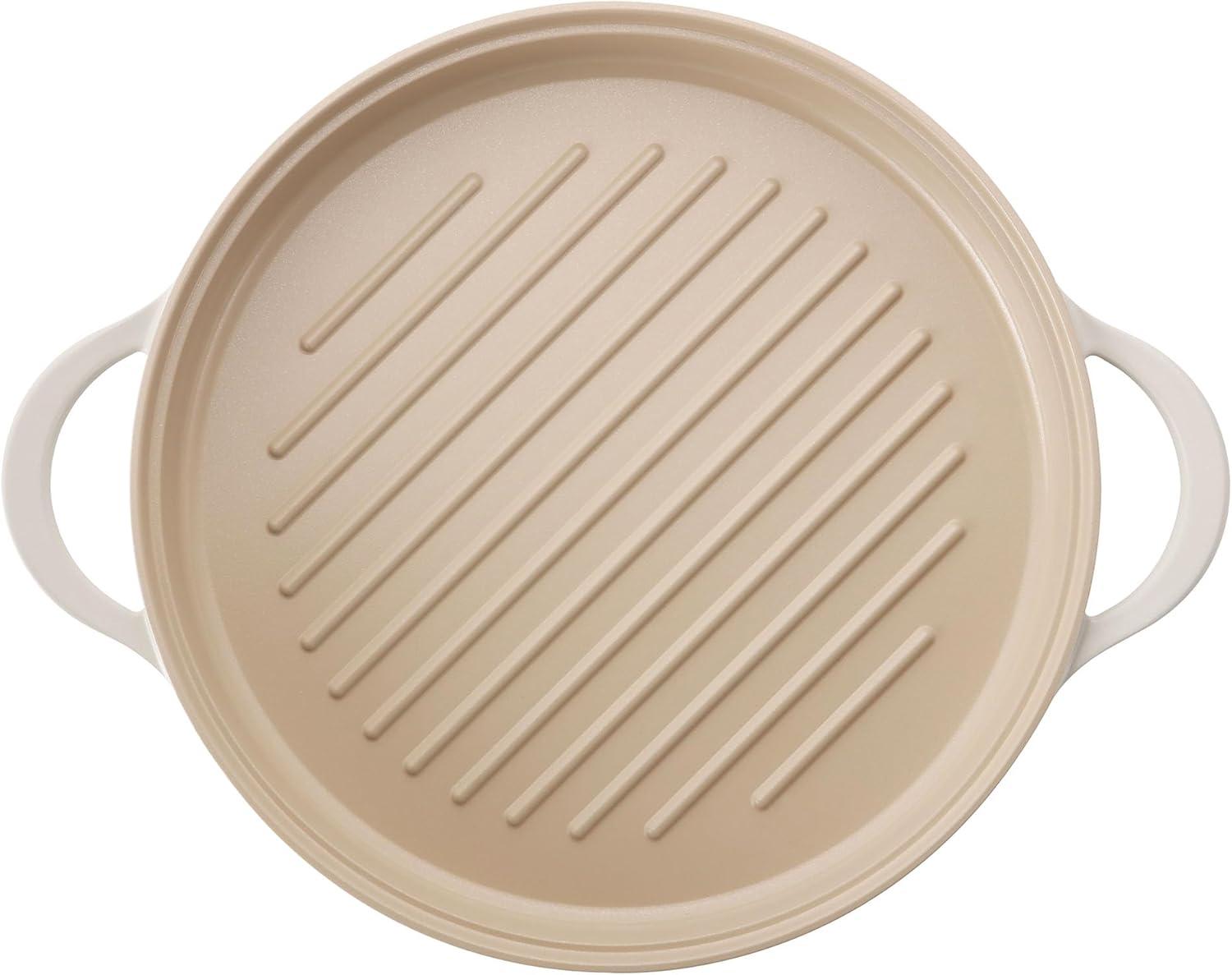 image:imageNeoflam FIKA 11inch 28cm Ivory IH Rectangular Grill Pan Impact Induction HeatingRound