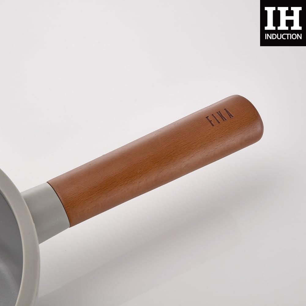 image:imageNeoflam FIKA 9inch 24cm Ivory IH Frypan Impact Induction HeatingMid Night