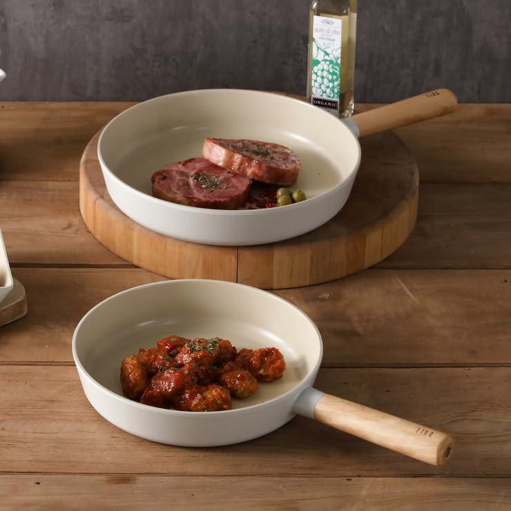 image:imageNeoflam FIKA Cookware Set 911 Frypan 2Piece NonStick Ceramic Coated Pans