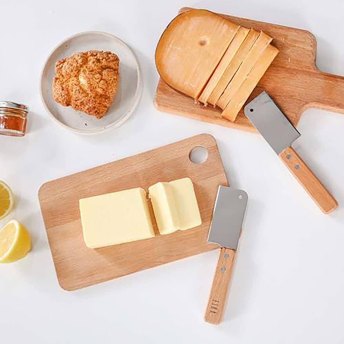 image:imageNeoflam Fika 7 inch Mini Cheese Dessert Knife with Walnut Wood Handle