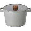 image:imageNeoflam FIKA 49QT 22cm Mid Night IH Deep Stock Pot with Glass Lid Full Induction HeatingMid Night