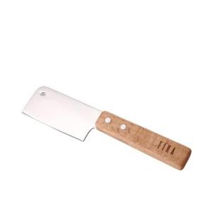 Neoflam Fika 7 inch Mini Cheese Dessert Knife with Walnut Wood Handle