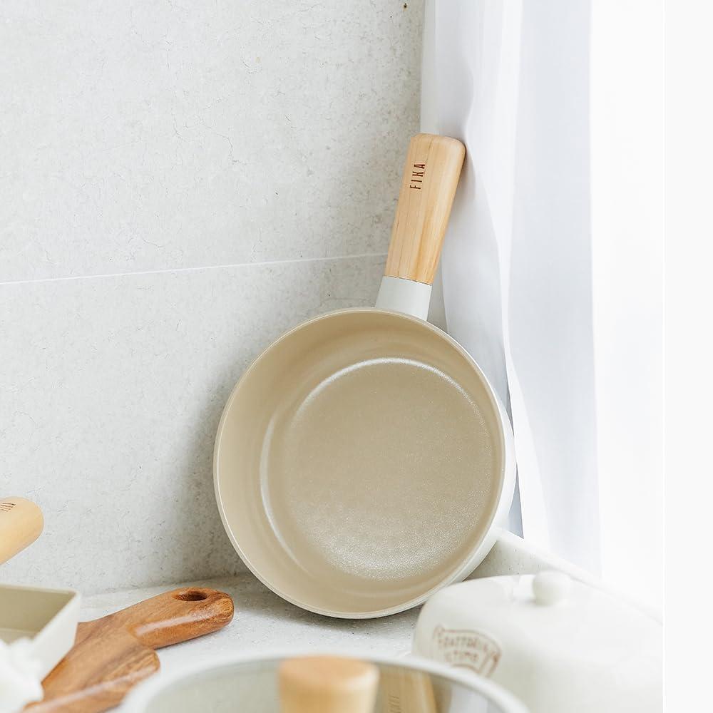 image:imageNeoflam FIKA 7inch 18cm Ivory IH Baby Wokpan Impact Induction HeatingIvory