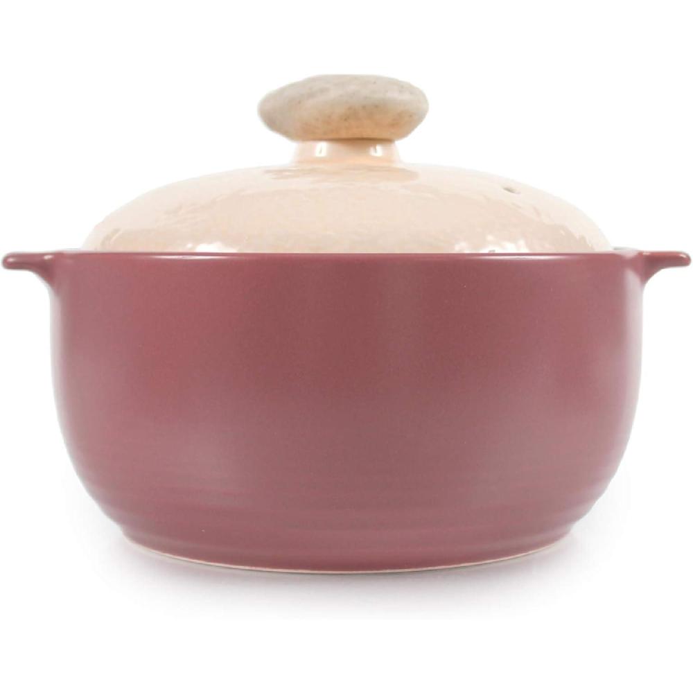 image:imageNeoflam Kiesel 15qt NonStick Ceramic Casserole Pot Dutch Oven Clay Pot Stockpot for Stew Soup Steam Scratch Resistant Oven Safe Heat Resistant LilacLilac