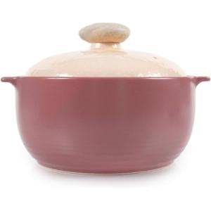 Neoflam Kiesel 1.5qt Non-Stick Ceramic Casserole Pot, Dutch Oven, Clay Pot, Stockpot for Stew, Soup, Steam, Scratch Resistant, Oven Safe, Heat Resistant, Lilac(Lilac)