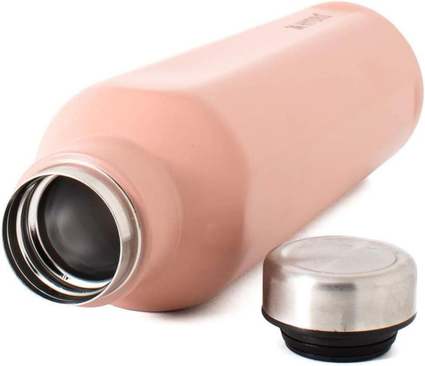 image:imageNeoflam Airtight 17oz Stainless Steel Tumbler Slim Sport Travel Mug Cupholder Friendly Reusable Bottle for Hot Coffee Cold Water Iced Tea amp Outdoor Activities Dishwasher Safe 500ml Hot PinkSunset Pink