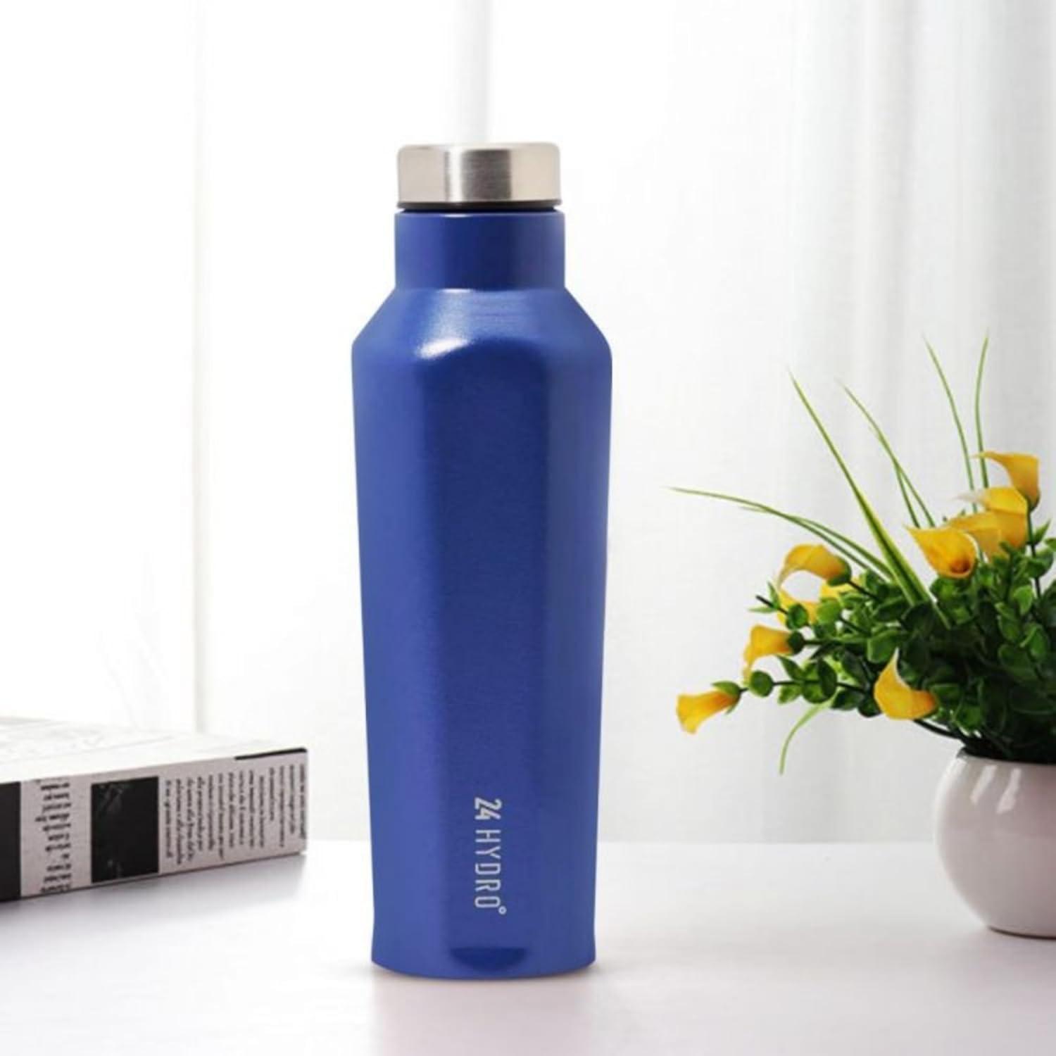 image:imageNeoflam Airtight 17oz Stainless Steel Tumbler Slim Sport Travel Mug Cupholder Friendly Reusable Bottle for Hot Coffee Cold Water Iced Tea amp Outdoor Activities Dishwasher Safe 500ml Hot PinkMoon Navy