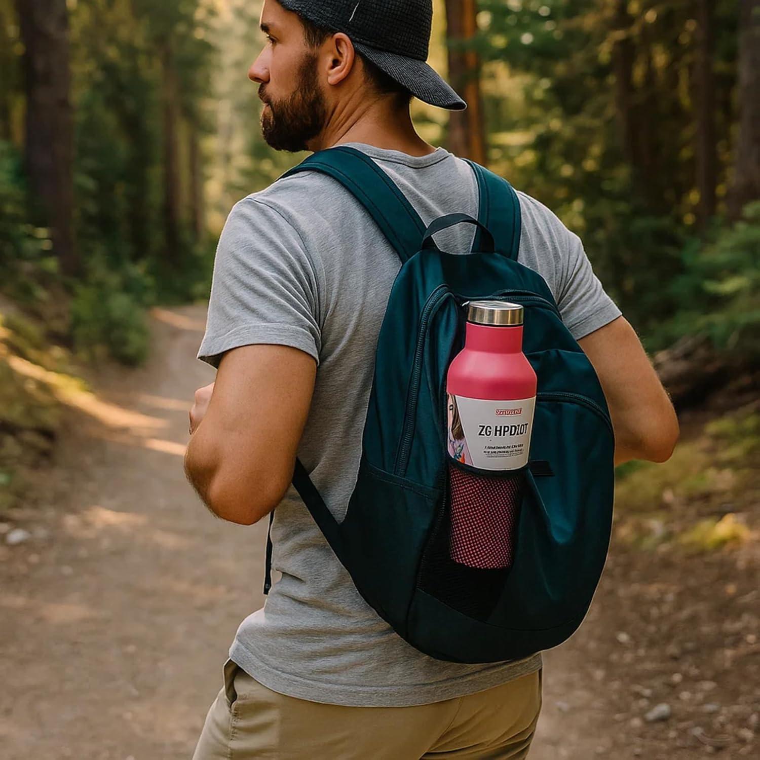 image:imageNeoflam Airtight 17oz Stainless Steel Tumbler Slim Sport Travel Mug Cupholder Friendly Reusable Bottle for Hot Coffee Cold Water Iced Tea amp Outdoor Activities Dishwasher Safe 500ml Hot PinkHot Pink